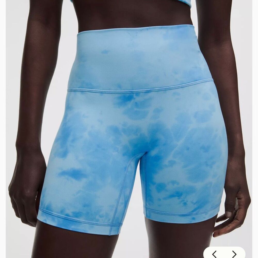 NWT 8 Align 6” No Line HR Biker Yoga Shorts - lululemon Smoothie Blueberry